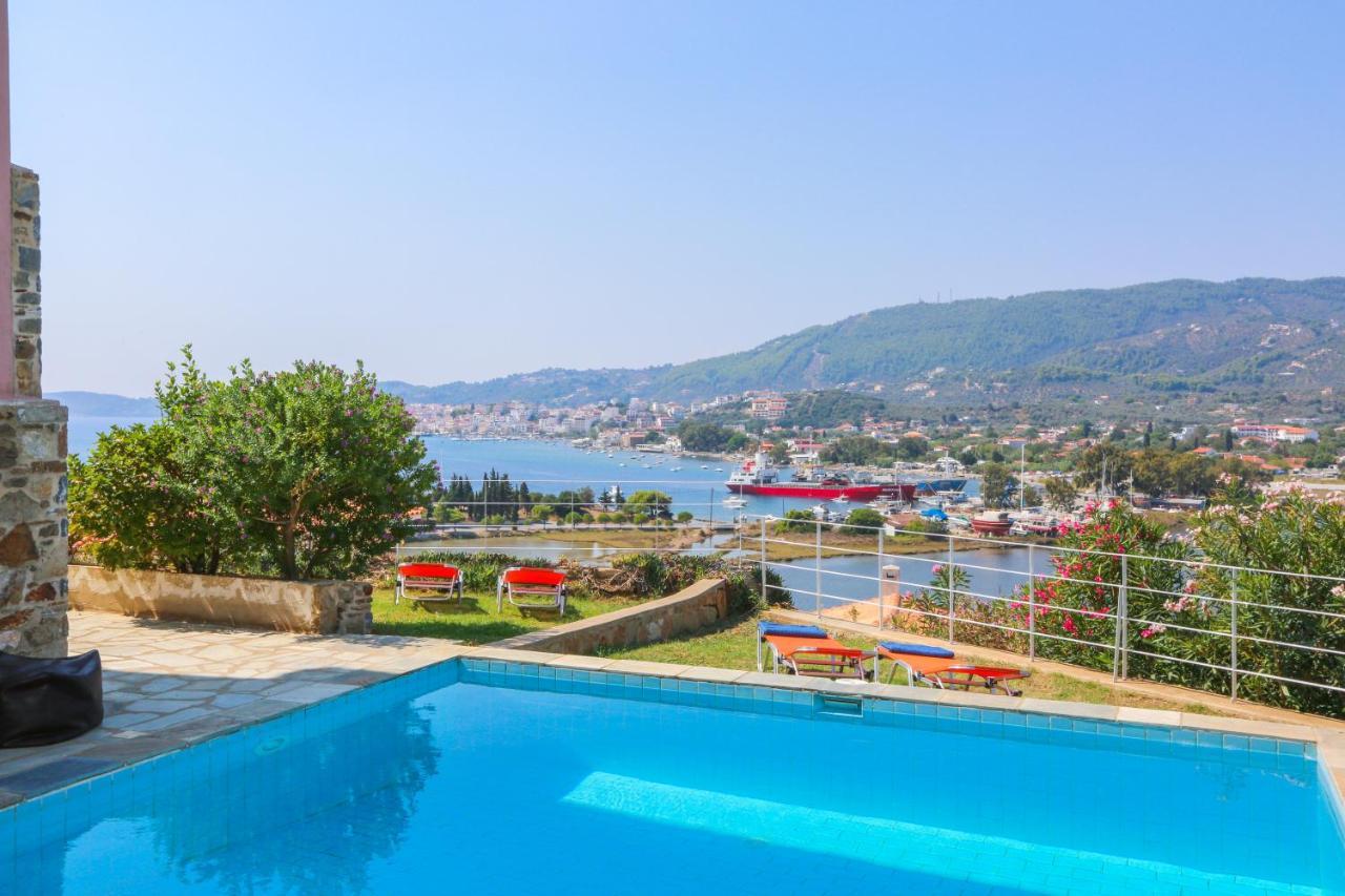 Skiathos Seaview Villa With Pool Punta Eksteriør billede