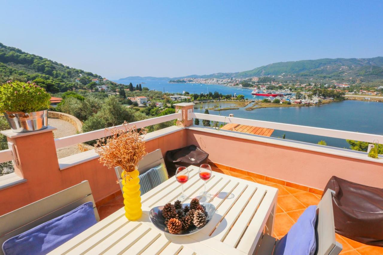 Skiathos Seaview Villa With Pool Punta Eksteriør billede