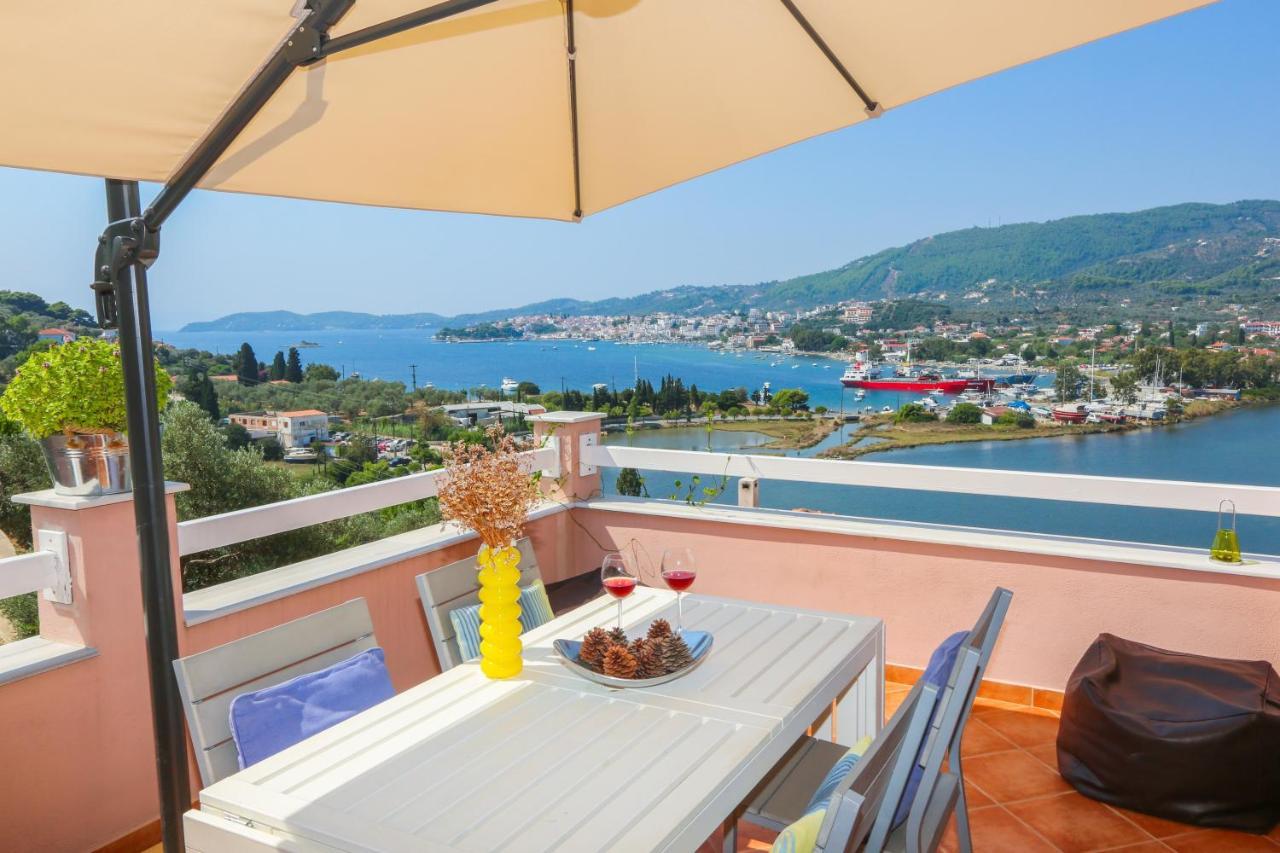 Skiathos Seaview Villa With Pool Punta Eksteriør billede